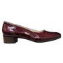 Pantofi dama casual din piele naturala LAC, Bordeaux - STD24LVIS